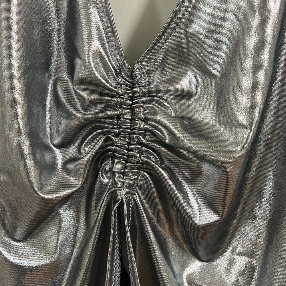Motel Rocks chrome halter top - Picture 4 of 4